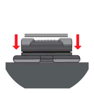 Handle vibration suppression design