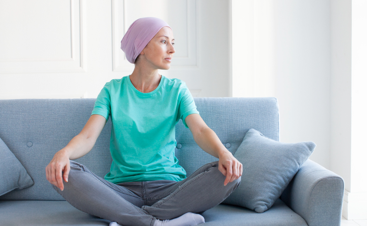 Woman relaxing on the sofa